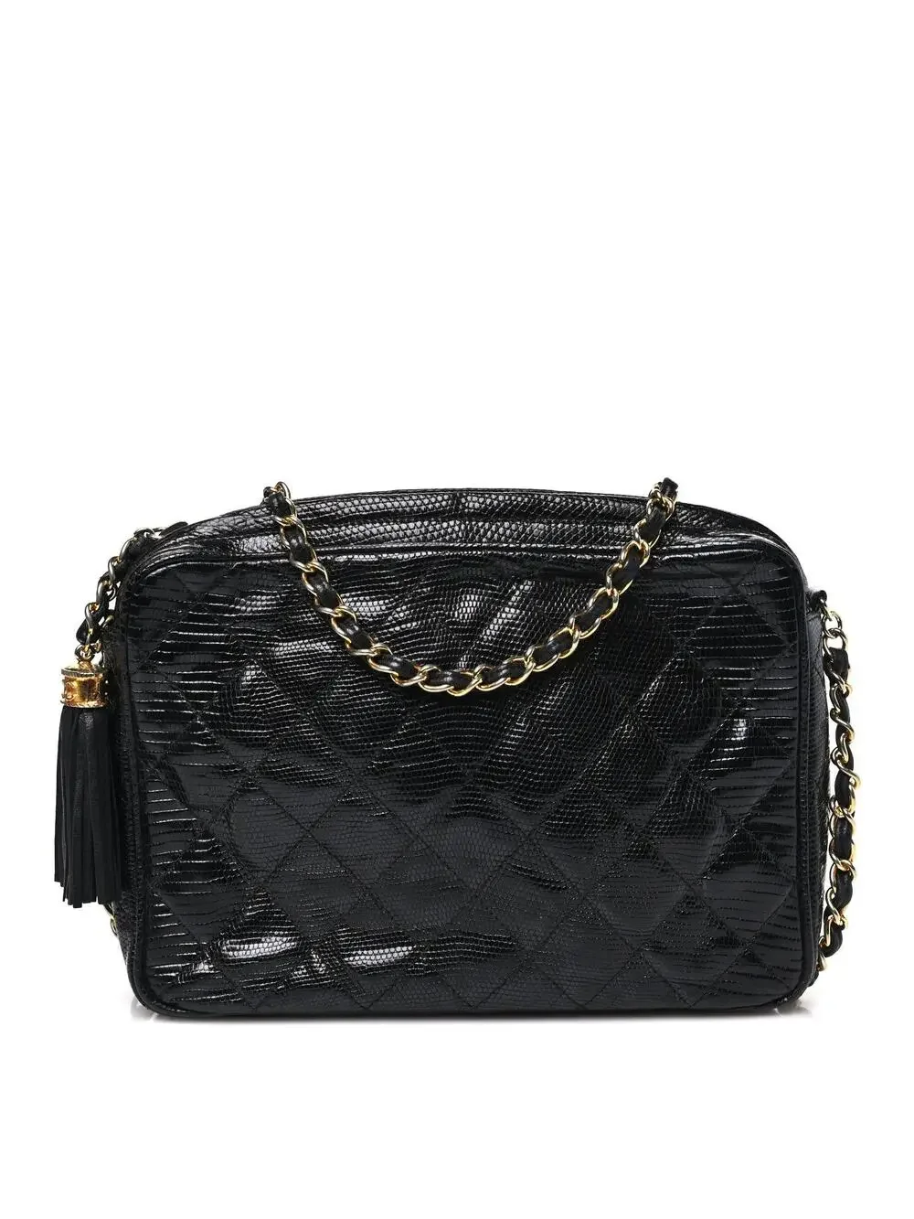 Chanel Lizard Quilted Small Tassel #308718C16B